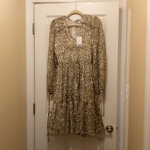 Walter Baker Emerald Leopard Dress